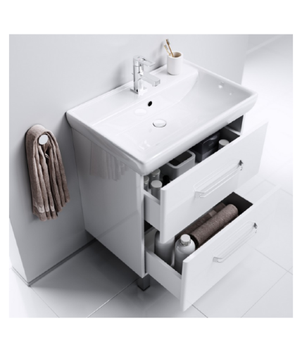 Тумба с умывальником AQWELLA Neo 60 Белый Neo.01.06